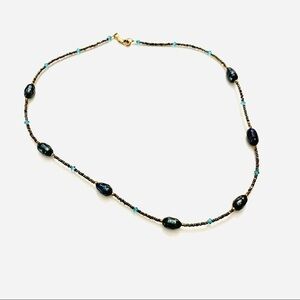 HANDCRAFT Pearl and Glass Beaded Choker Necklace